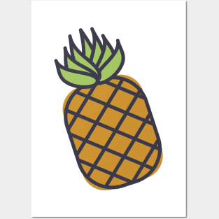 Cute Pineapple Posters and Art